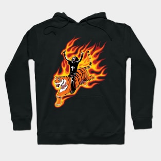 Ride the Tiger on Fire Hoodie